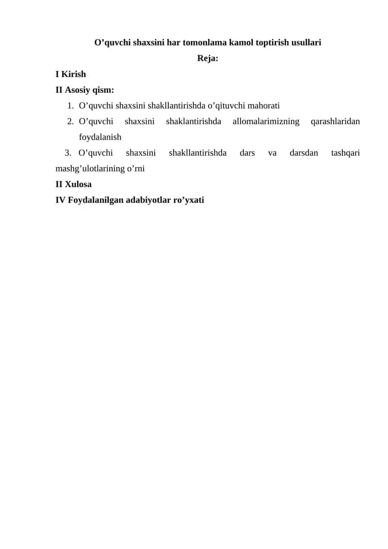 Insoniyat tarixida XXI asr 1