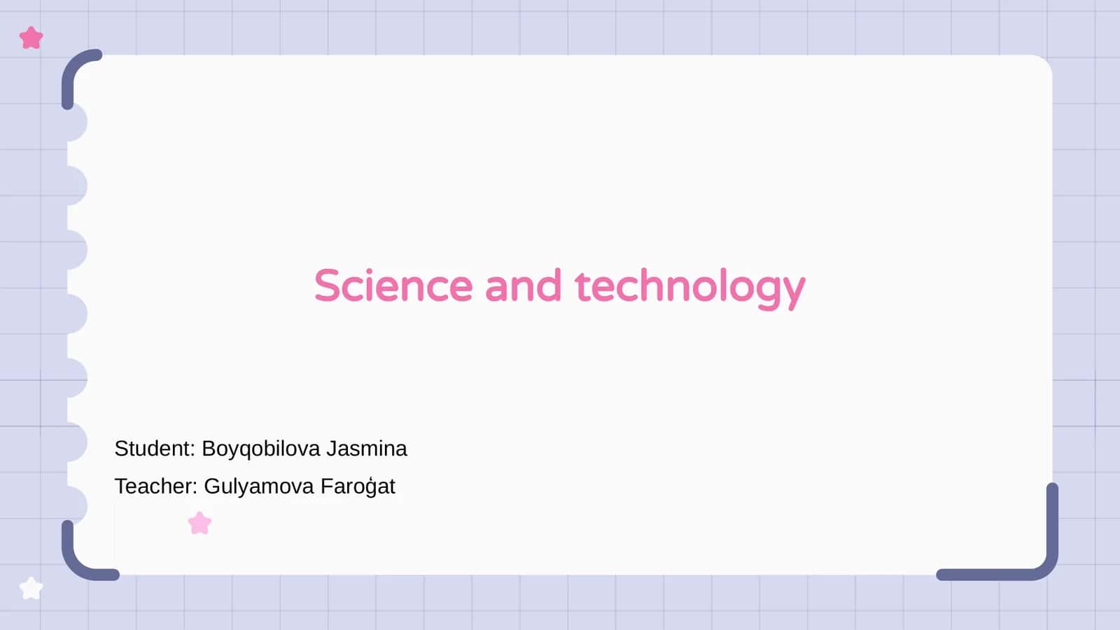 Science and Technology 1