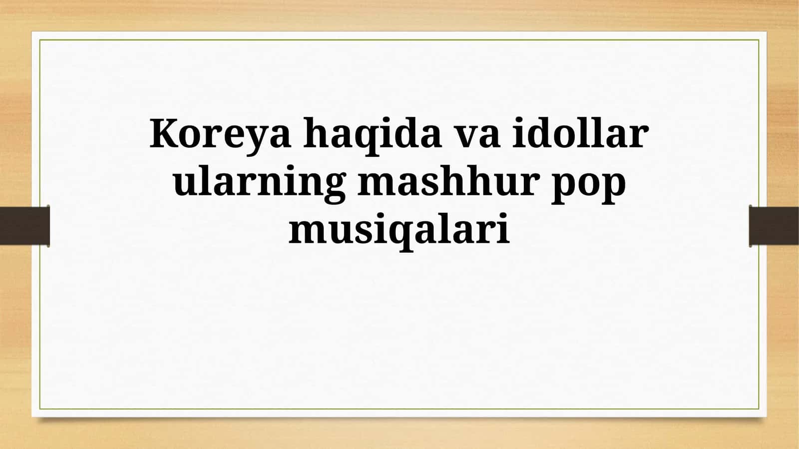 Koreya va K-pop idollari 1