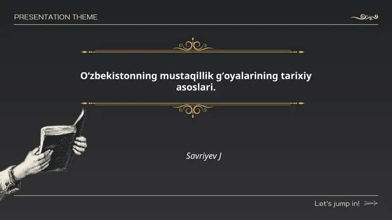 Oʻzbekistonning mustaqillik gʻoyalarining tarixiy asoslari 1
