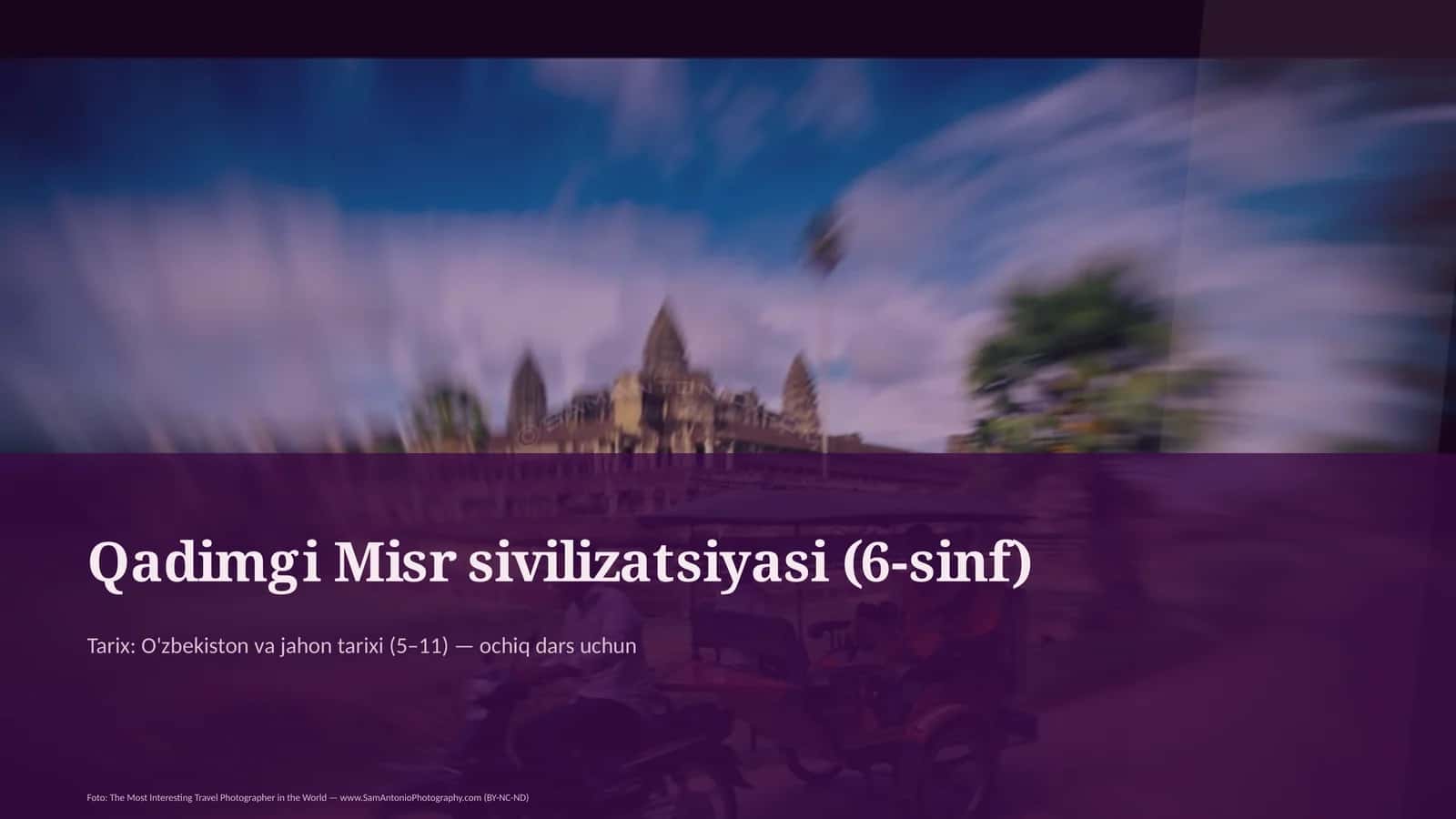 Qadimgi Misr sivilizatsiyasi (6-sinf) 1
