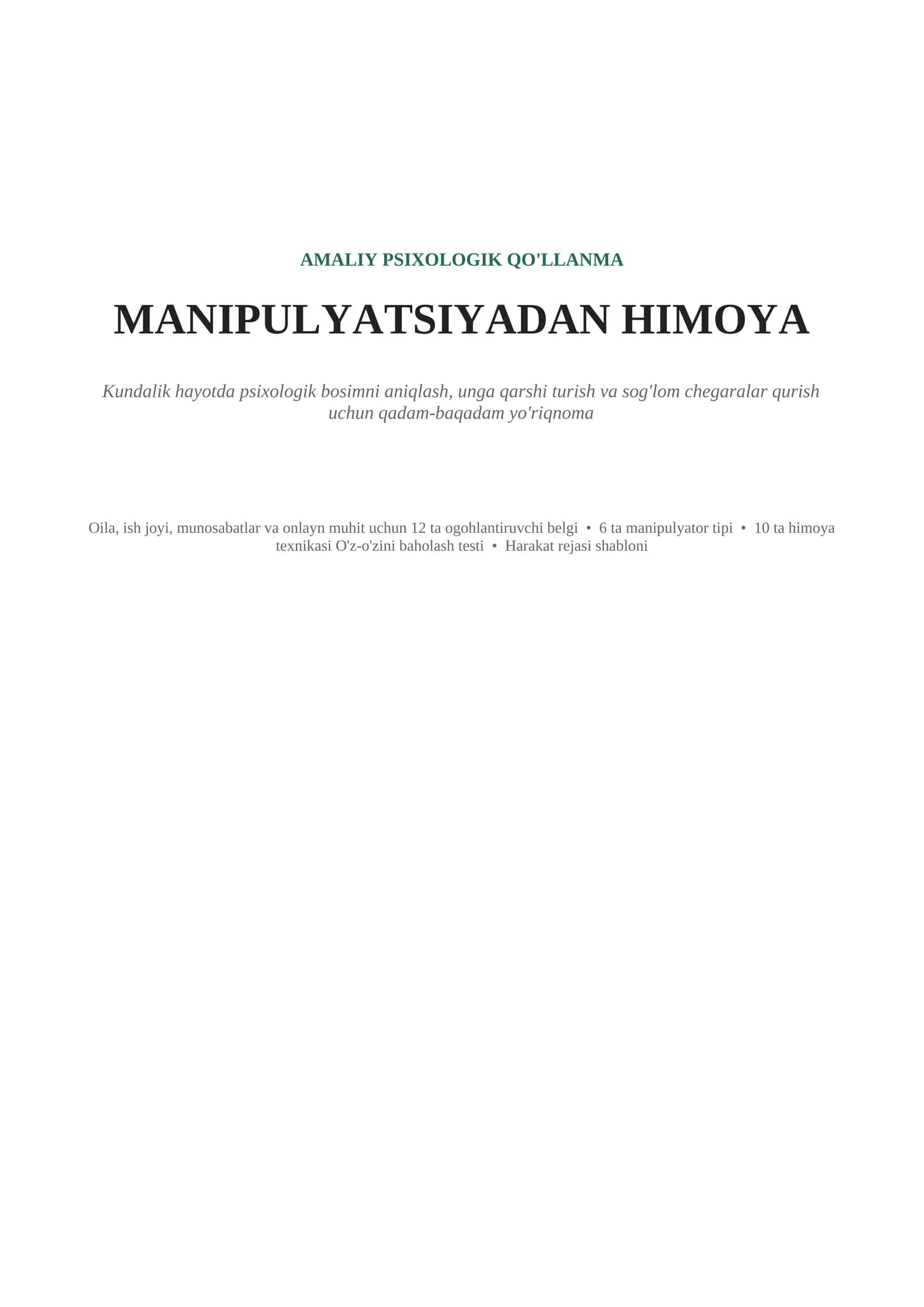 AMALIY PSIXOLOGIK QO'LLANMA 1