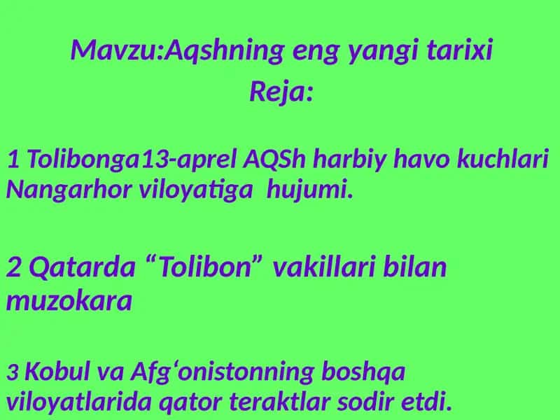 Aqshning eng yangi tarixi 1