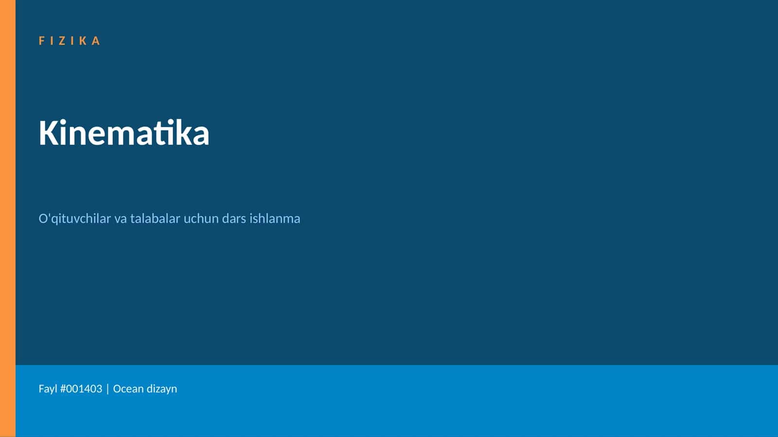 Kinematika 1