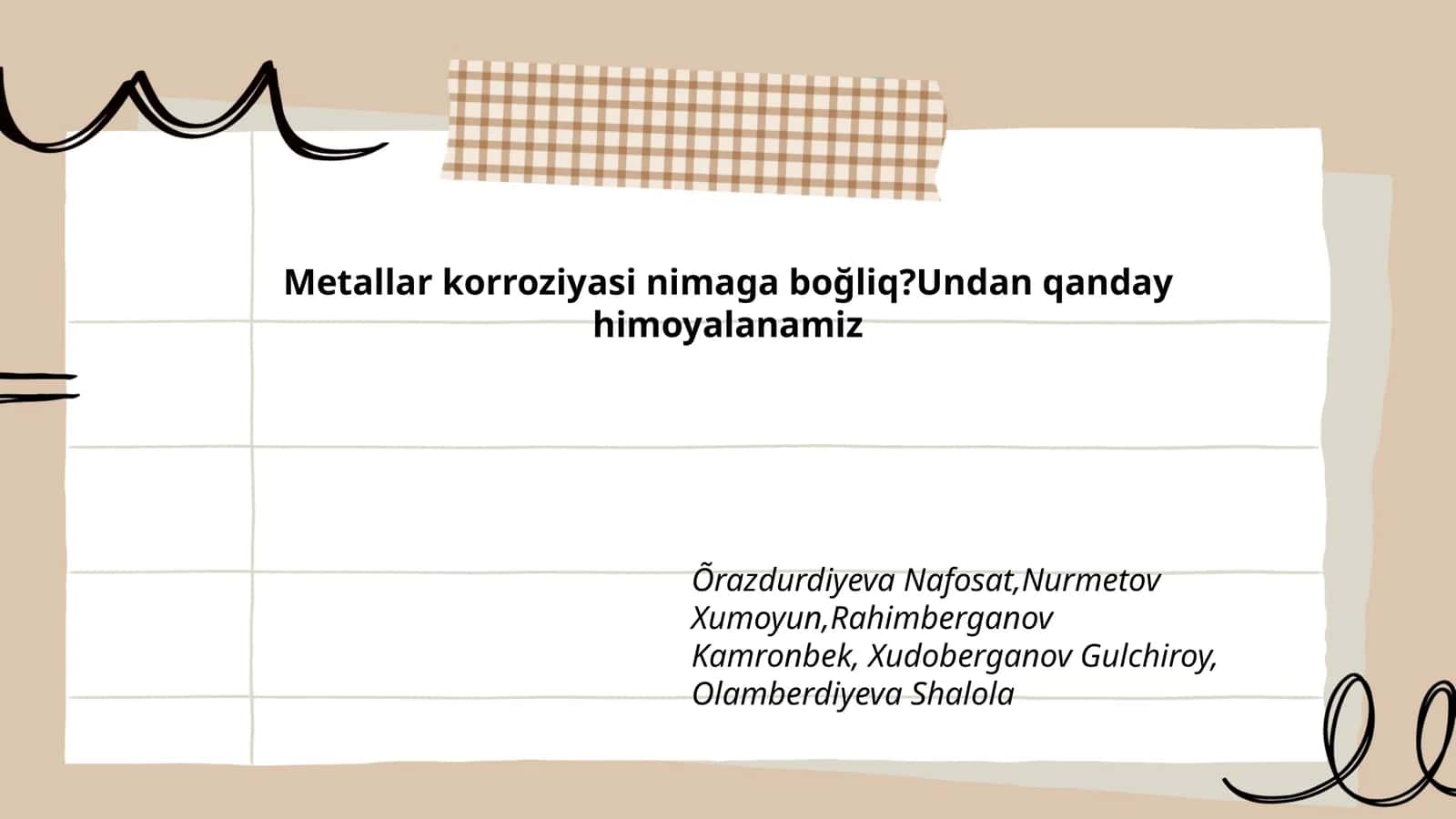 Metallar korroziyasi nimaga boğliq? 1