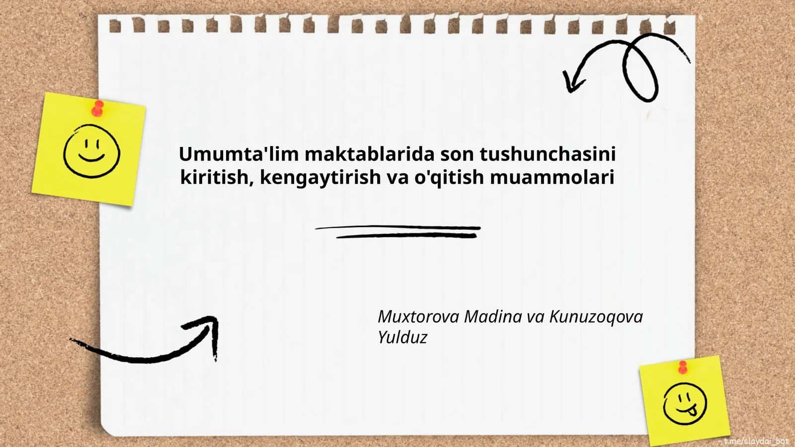 Umumta'lim maktablarida son tushunchasini kiritish, kengaytirish va o'qitish muammolari 1