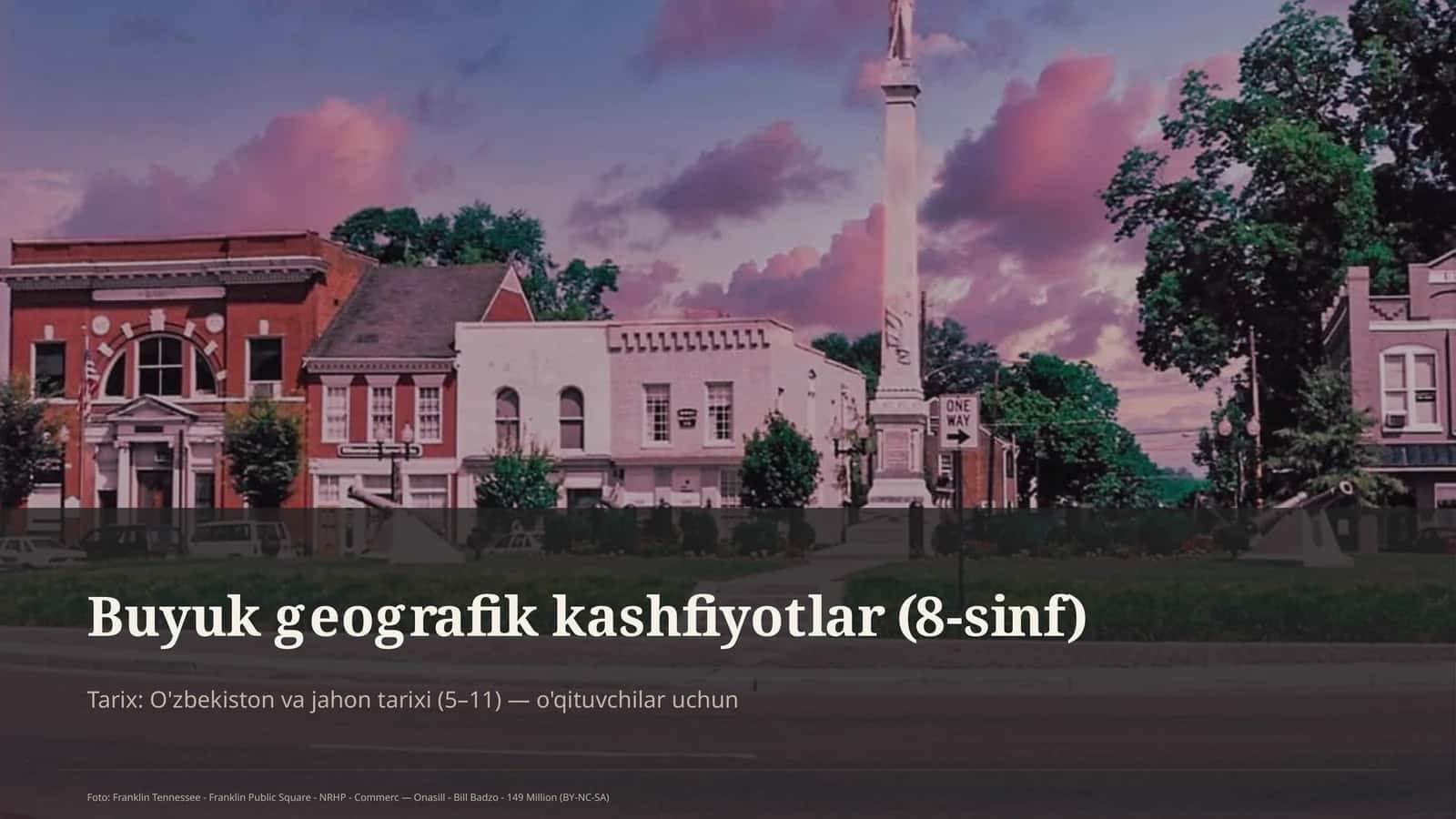 Buyuk geografik kashfiyotlar (8-sinf) 1