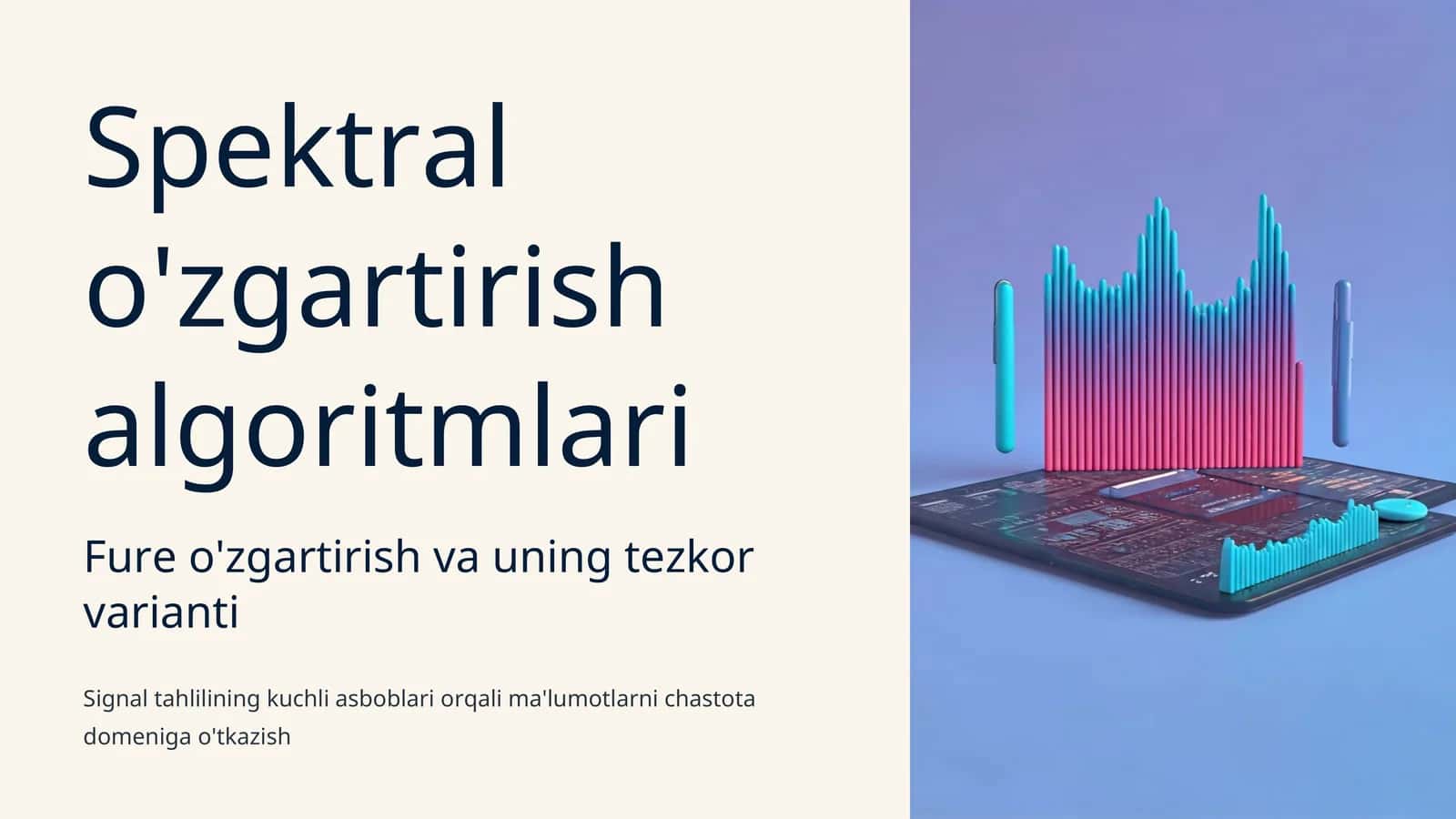 Spektral o'zgartirish algoritmlari 1