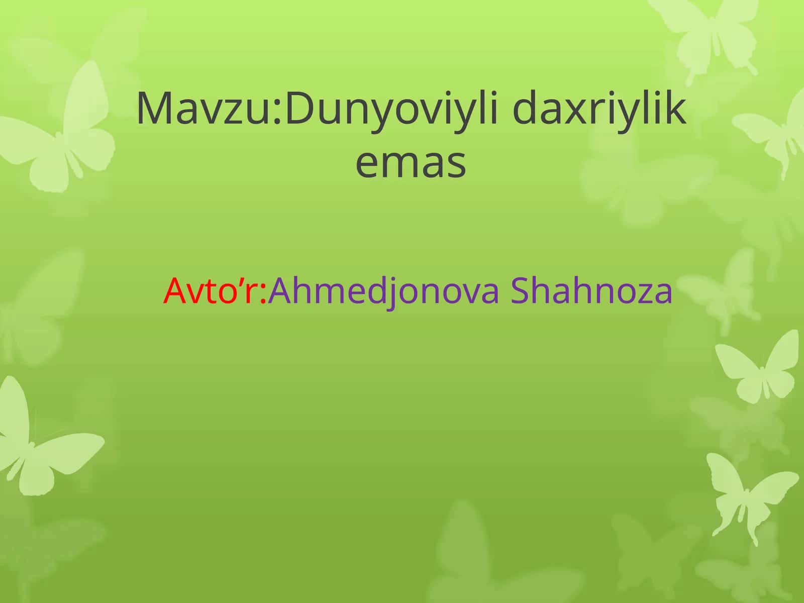 Dunyoviylidaxriylikemas 1