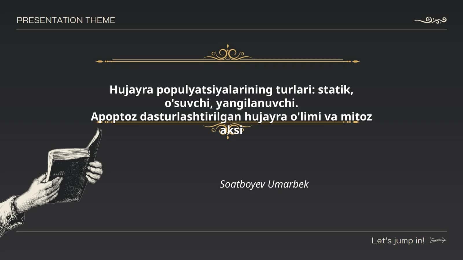 Hujayra populyatsiyalarining turlari 1
