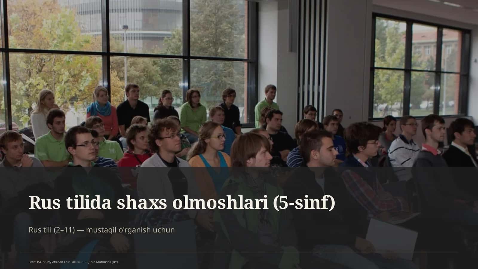Rus tilida shaxs olmoshlari (5-sinf) 1