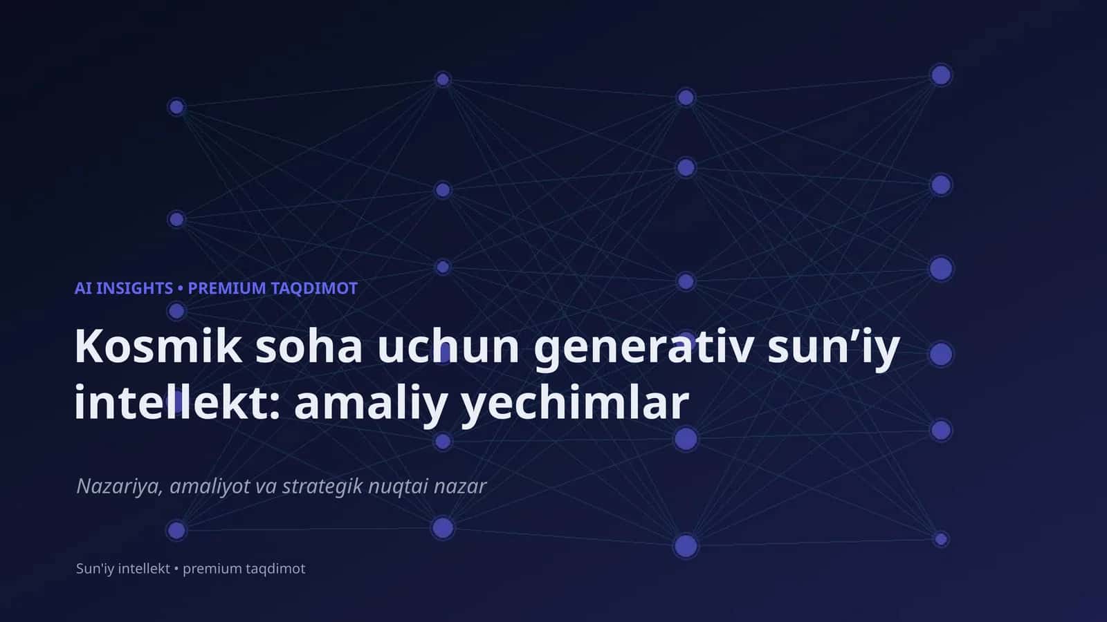 Generativ sunʼiy intellekt: amaliy yechimlar 1