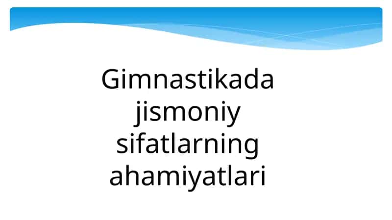 Gimnastika sifati 1