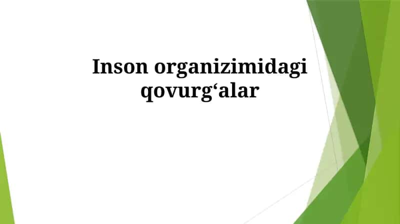 Qovurg'alarning tuzilishi 1