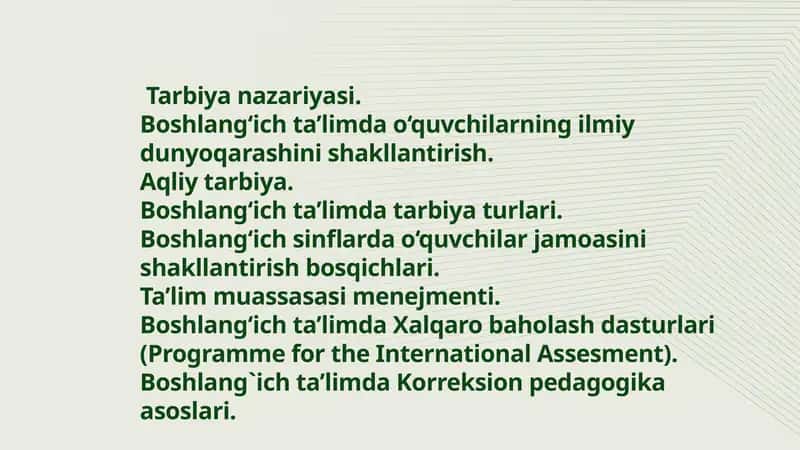 Tarbiya nazariyasi 1