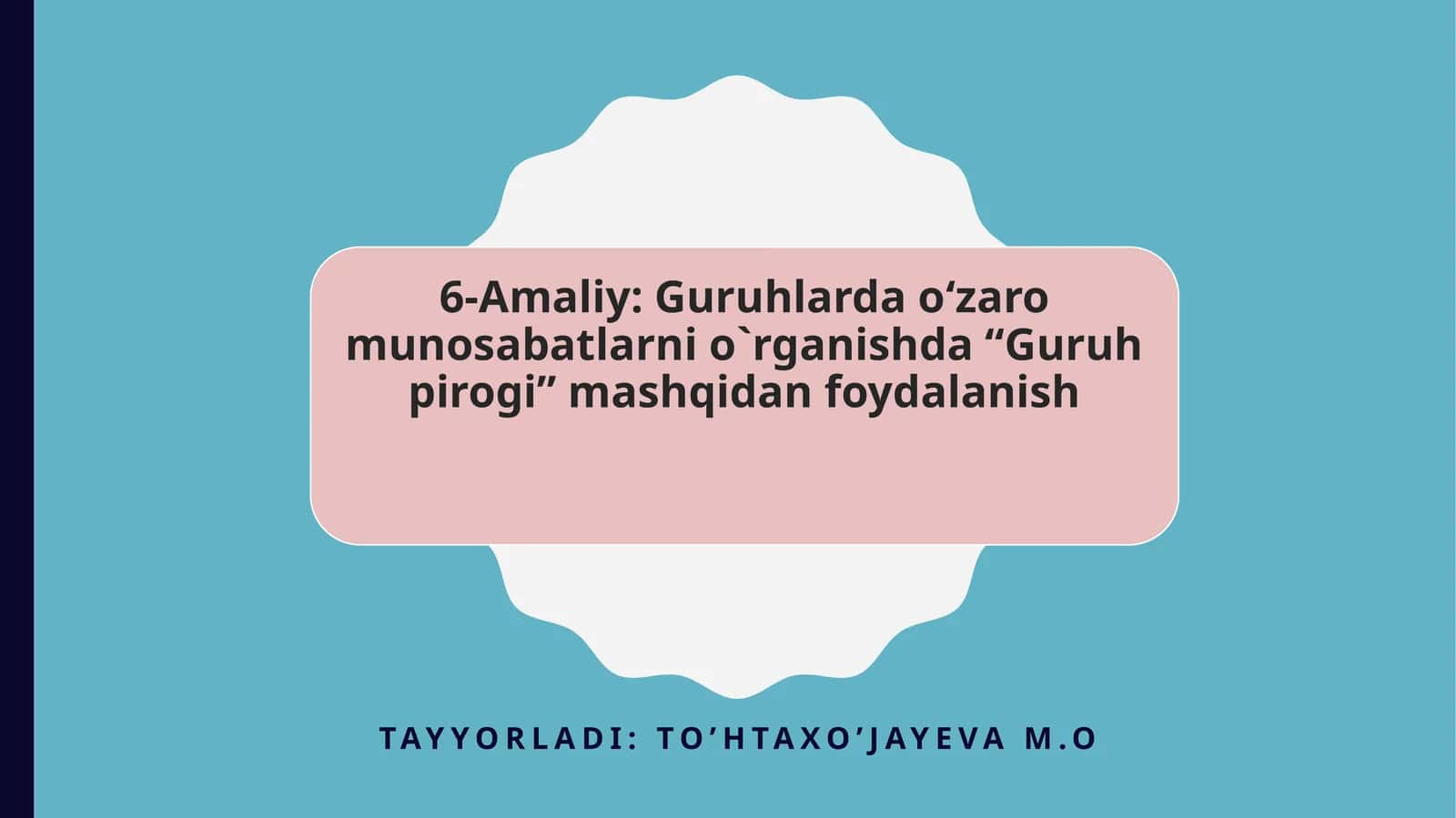 Mashqning nazariy asosi 1