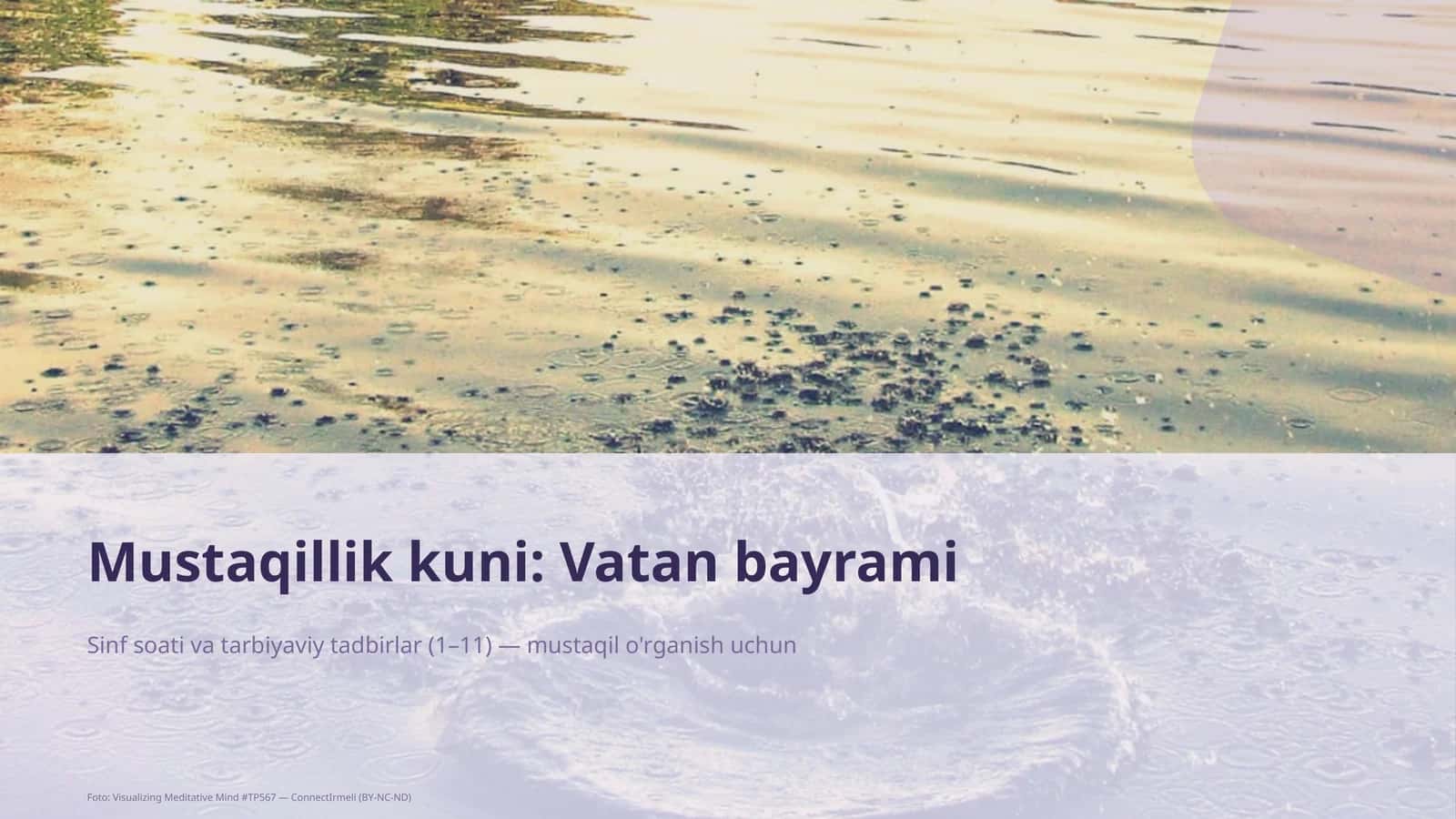 Sinf soati va tarbiyaviy tadbirlar 1