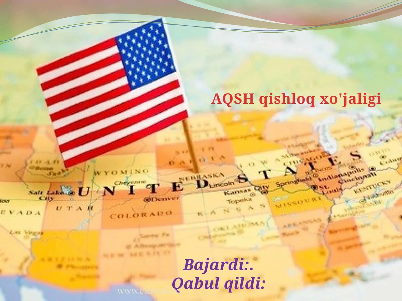 AQSH qishloq xo'jaligi 1