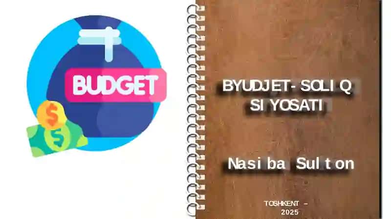 BYUDJET-SOLIQ SIYOSATI 1