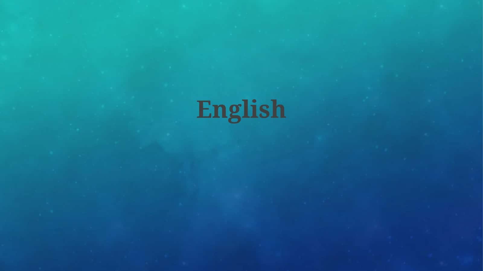 The Global Reach of English 1