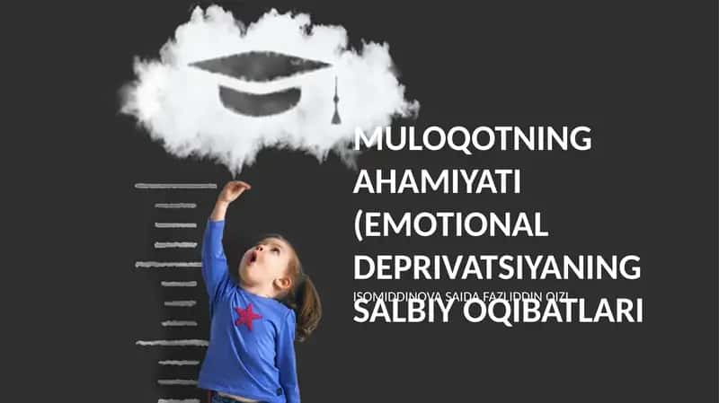 Muloqotning ahamiyati (Emotional Deprivatsiyaning Salbiy Oqibatlari) 1