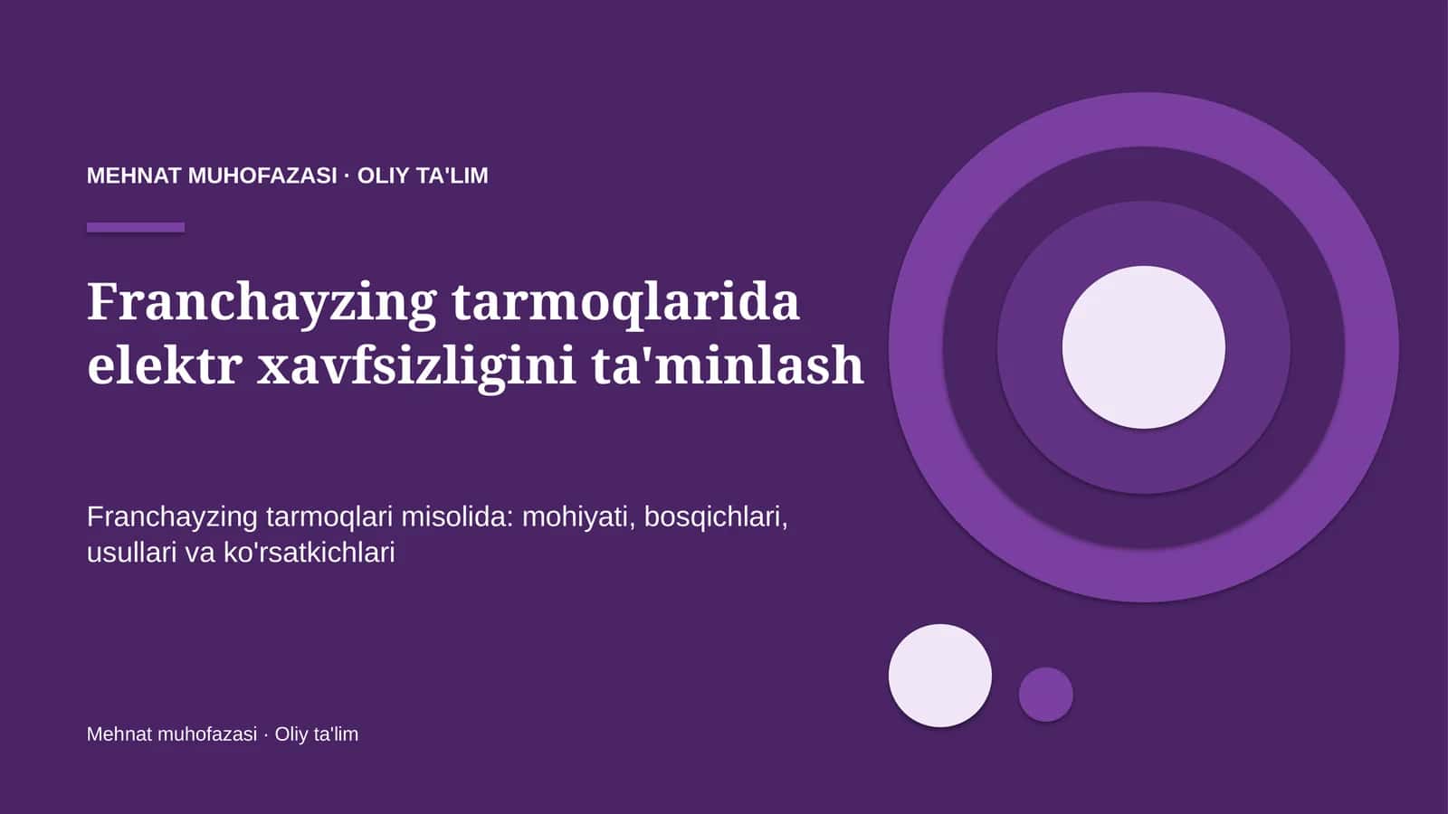 franchayzing tarmoqlarida elektr xavfsizligini ta'minlash 1406 1