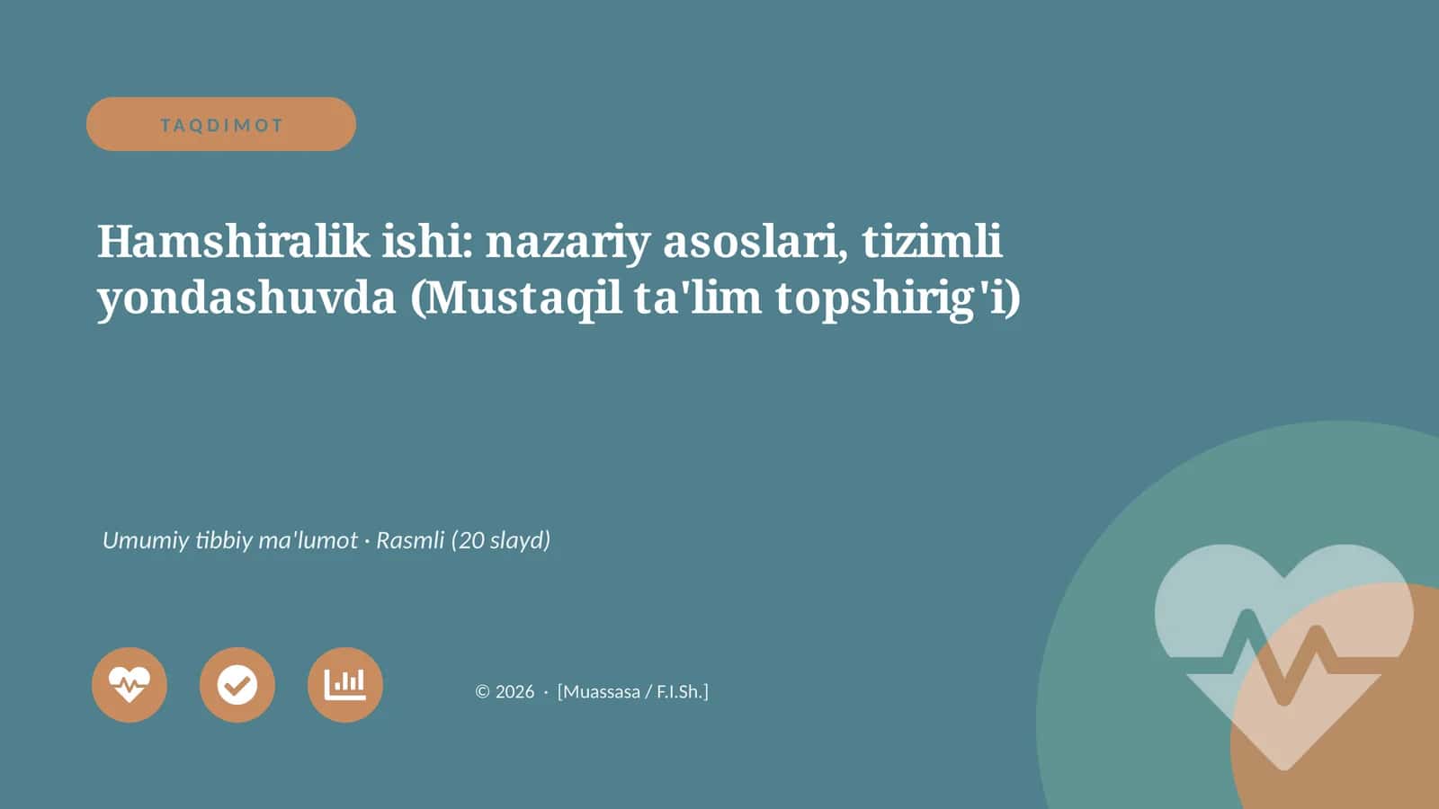 Nazariy asoslar bilan sog'liqni saqlash 1