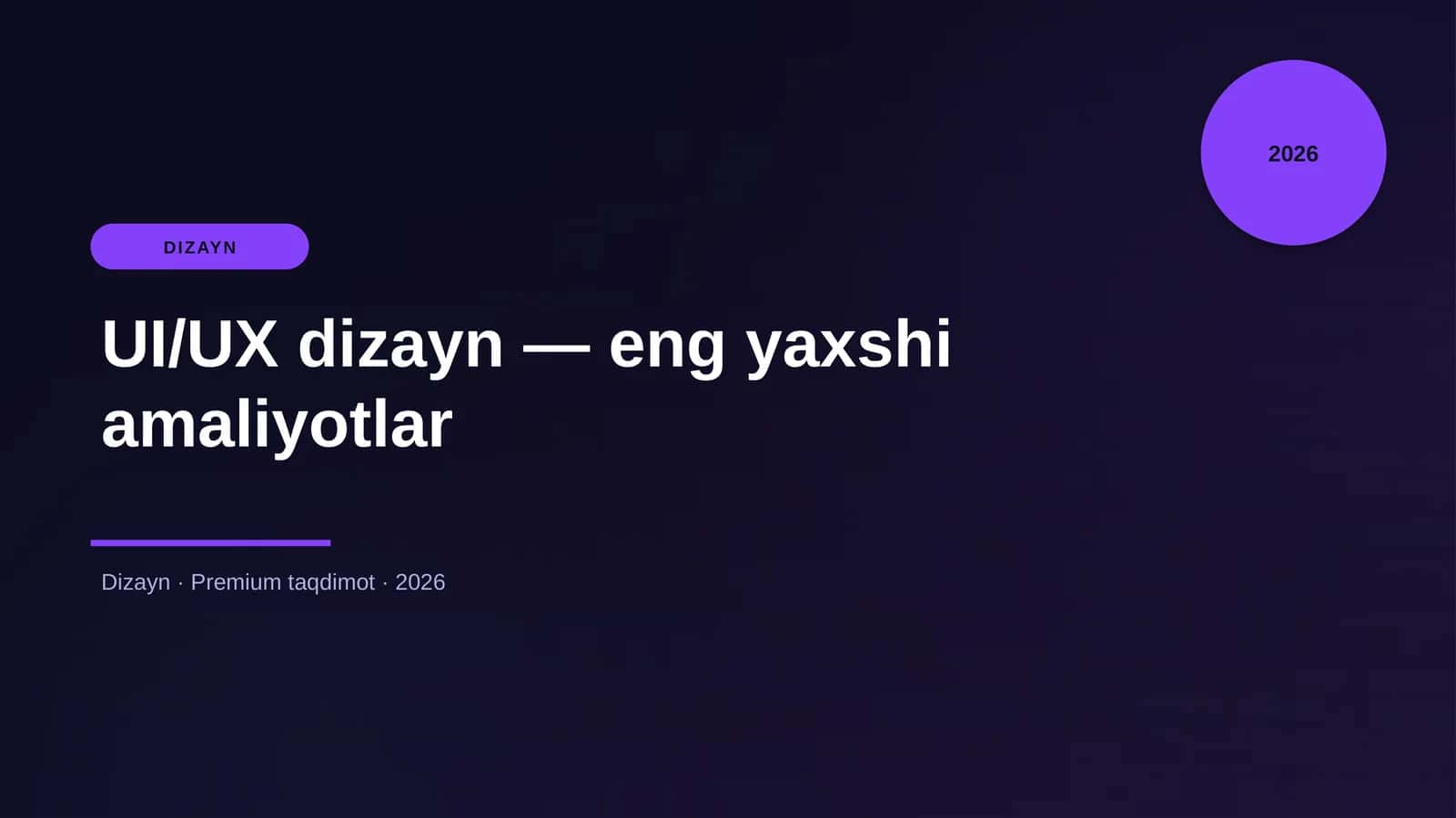 UI/UX dizayn — eng yaxshi amaliyotlar 1