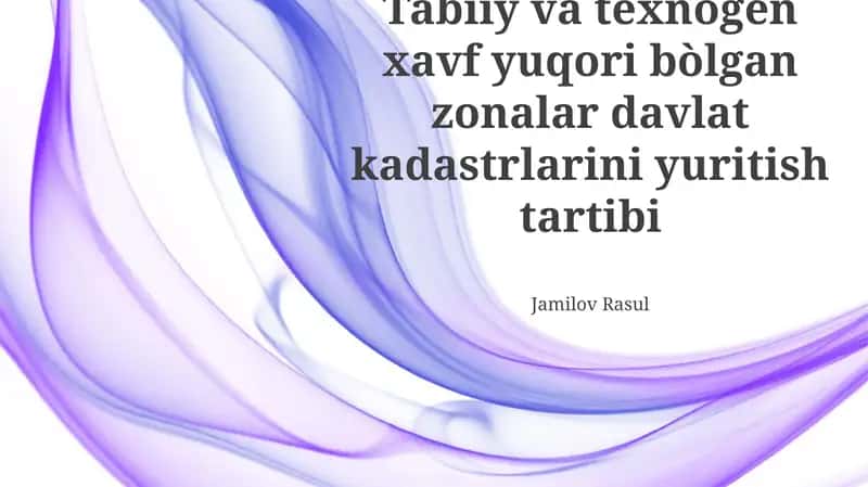 Xavf-xatar tahlili va prognozlash 1