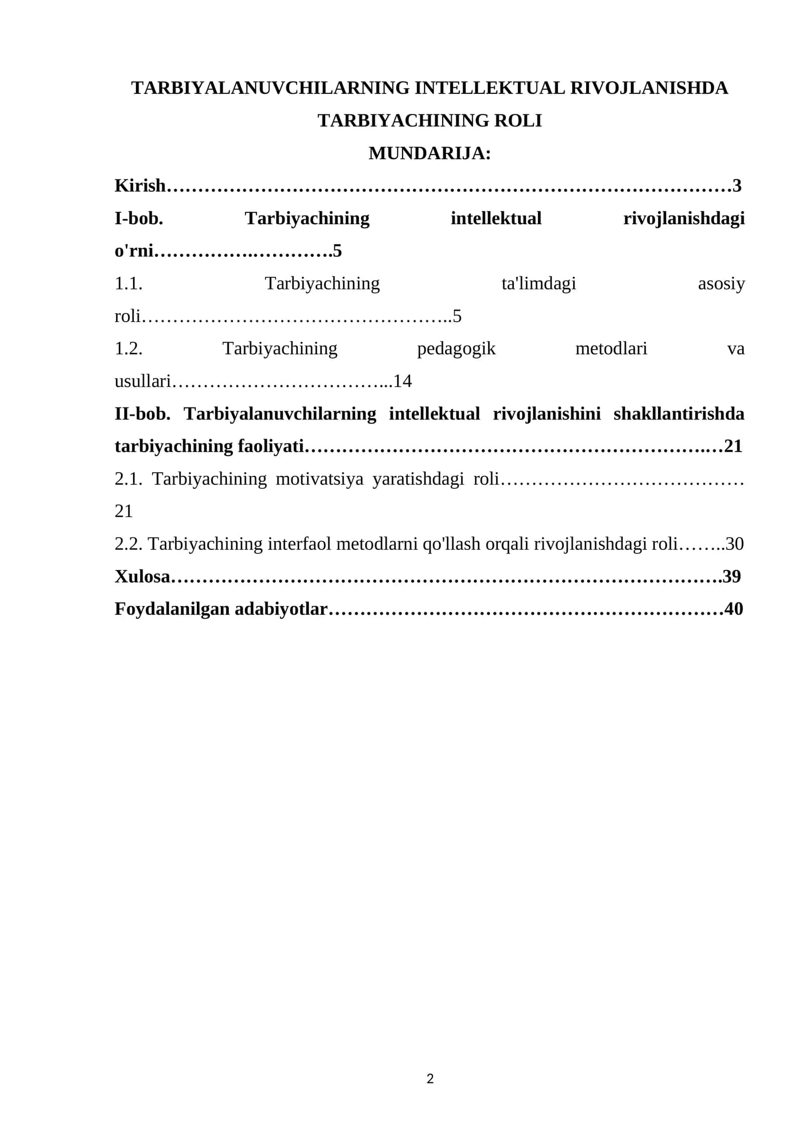 TARBIYALANUVCHILARNING INTELLEKTUAL RIVOJLANISHDA TARBIYACHINING ROLI 1