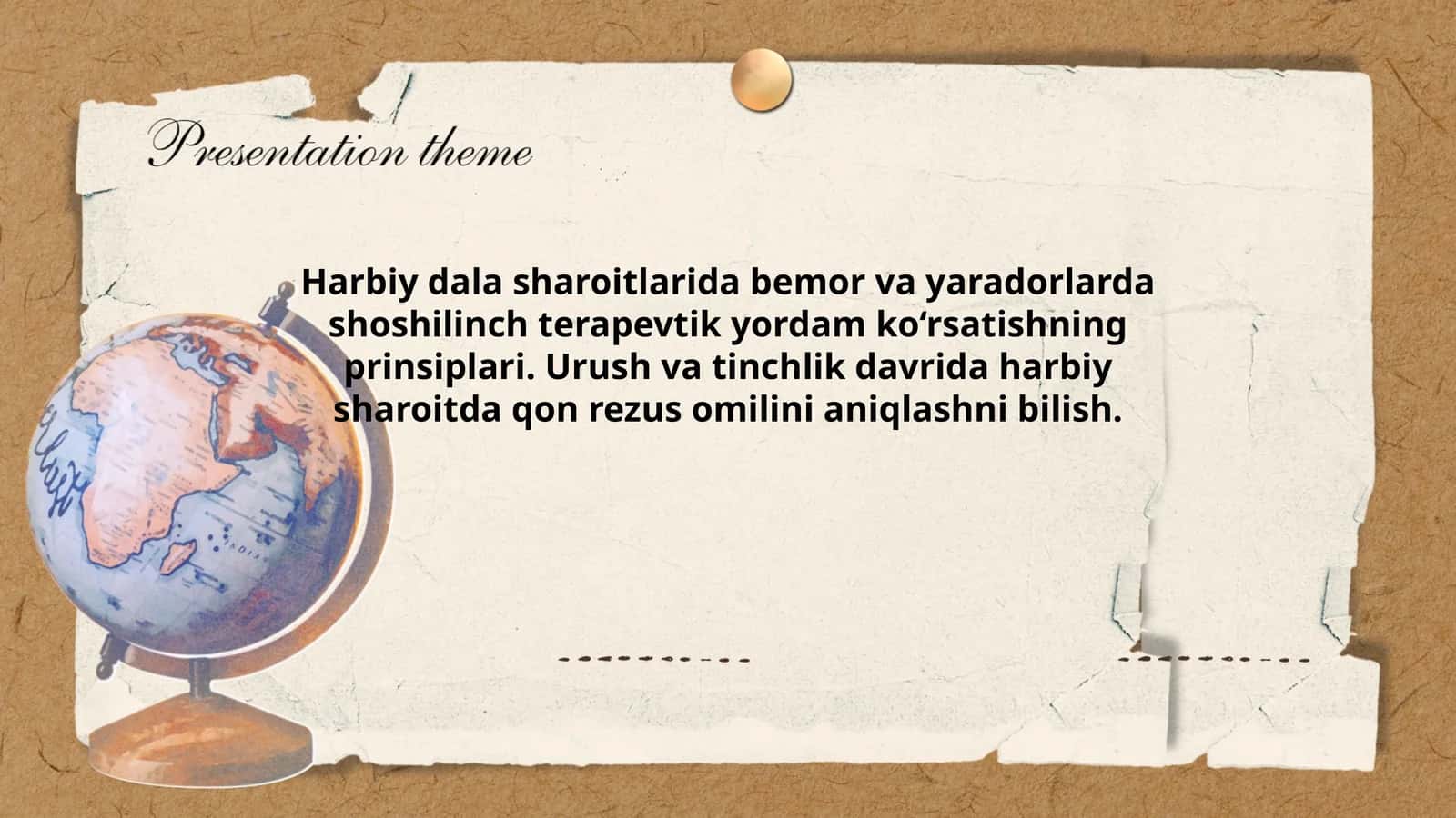 Harbiy dala sharoitlari 1