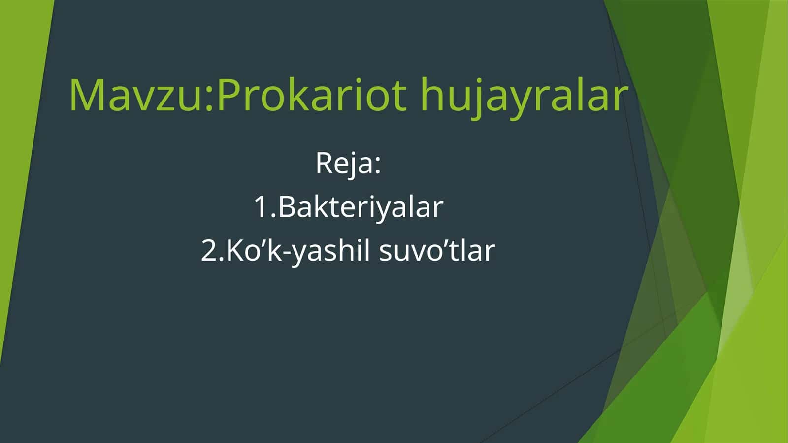 Prokariothujayralar 1