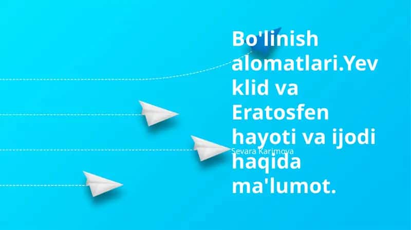 Evklidning hayoti va ijodi 1