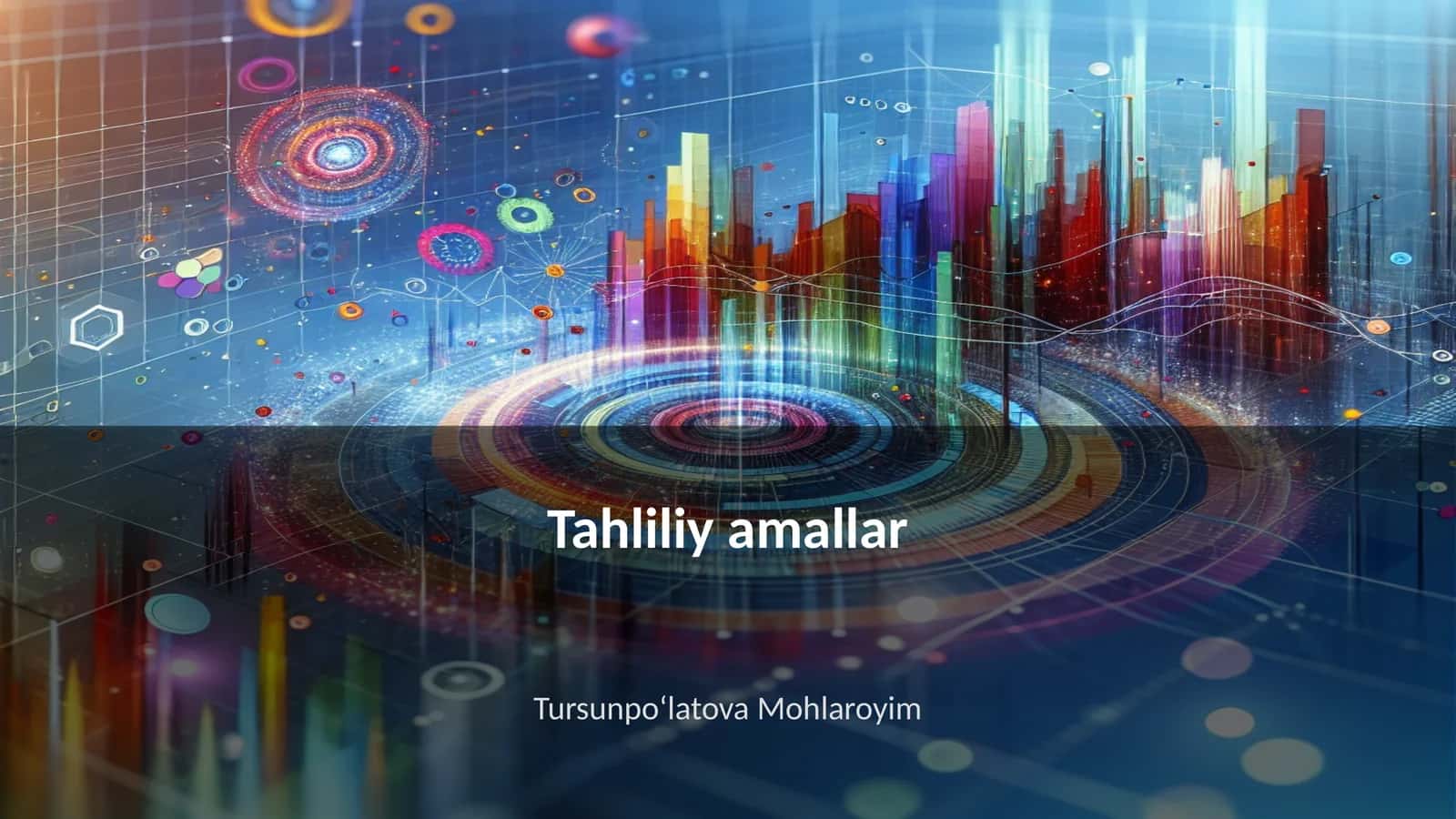 Tahliliy amallar 1