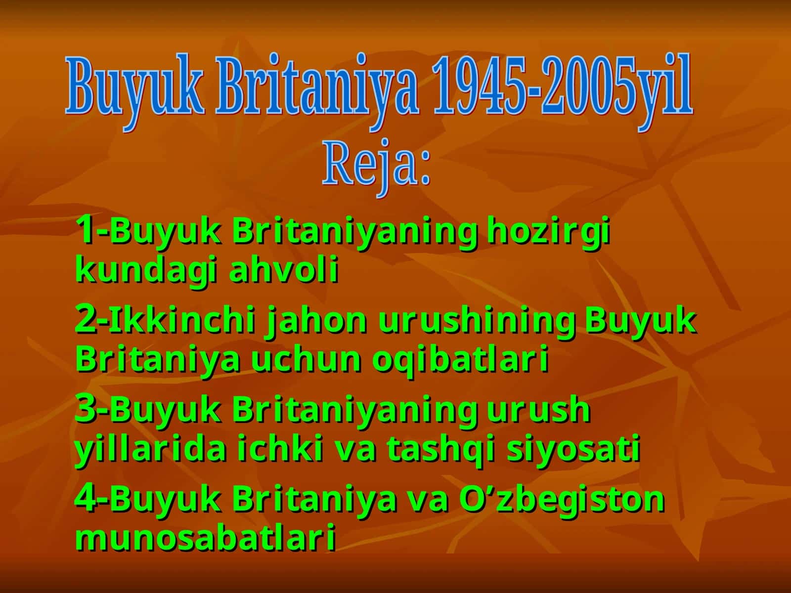 Buyuk Britaniya 1945-2005yil 1