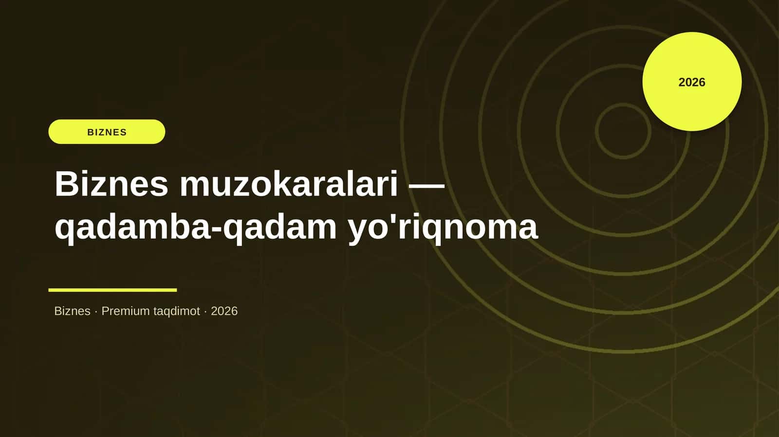 Biznes muzokaralari — qadamba-qadam yo'riqnoma 1