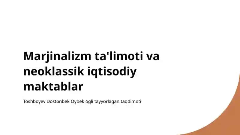 Marjinalizm ta'limoti