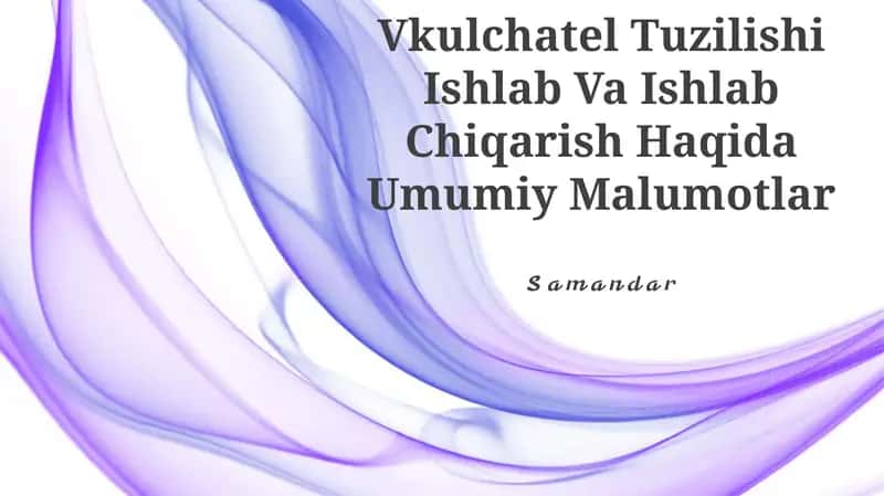 Vulkachatlar: ta'rifi va tasnifi 1