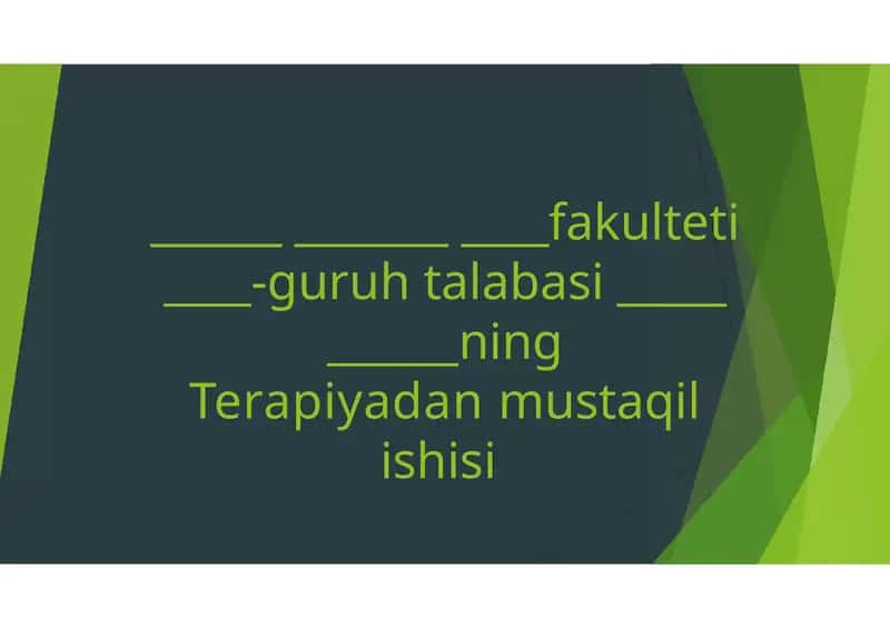 Keksa bemor. Keksa organizmning fiziologik xususiyatlari 1
