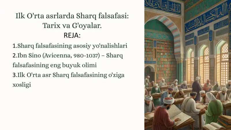 Ilk O'rta asrlarda Sharq falsafasi: Tarix va G'oyalar 1