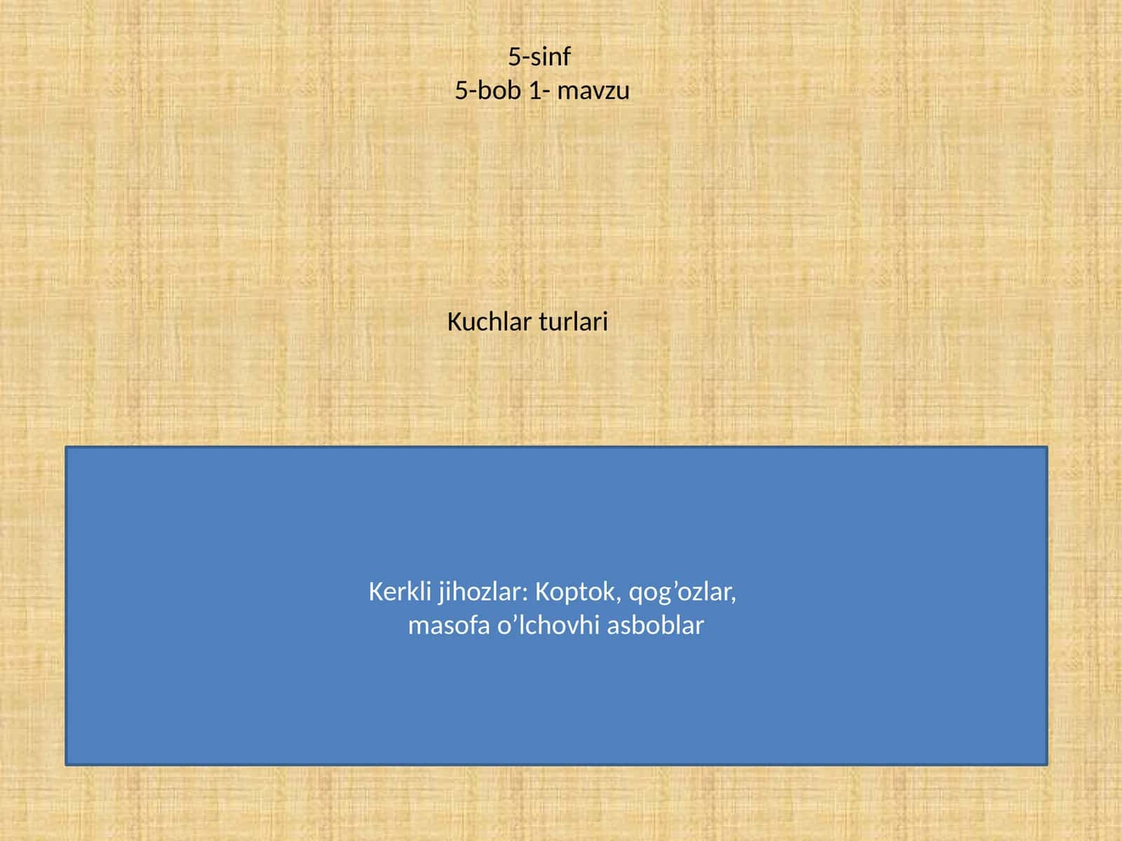 Kuchlar turlari 1