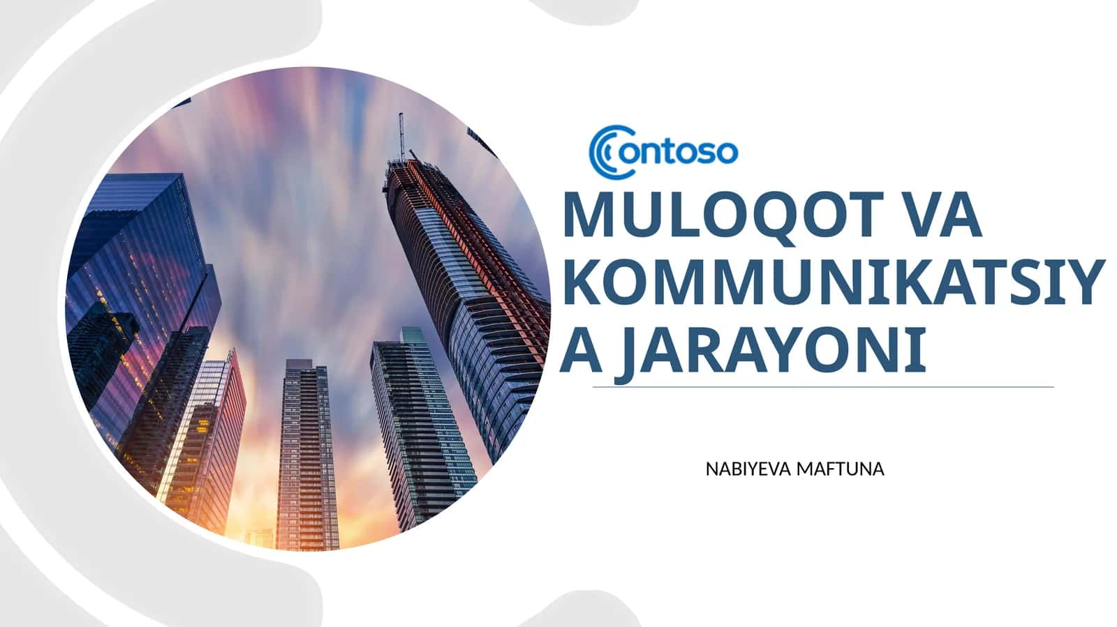 Muloqot va kommunikatsiya jarayoni 1