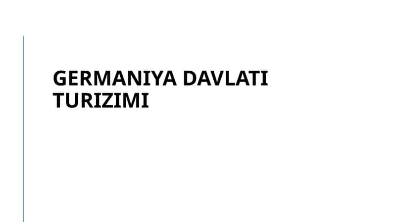 Germaniya davlati turizimi 1