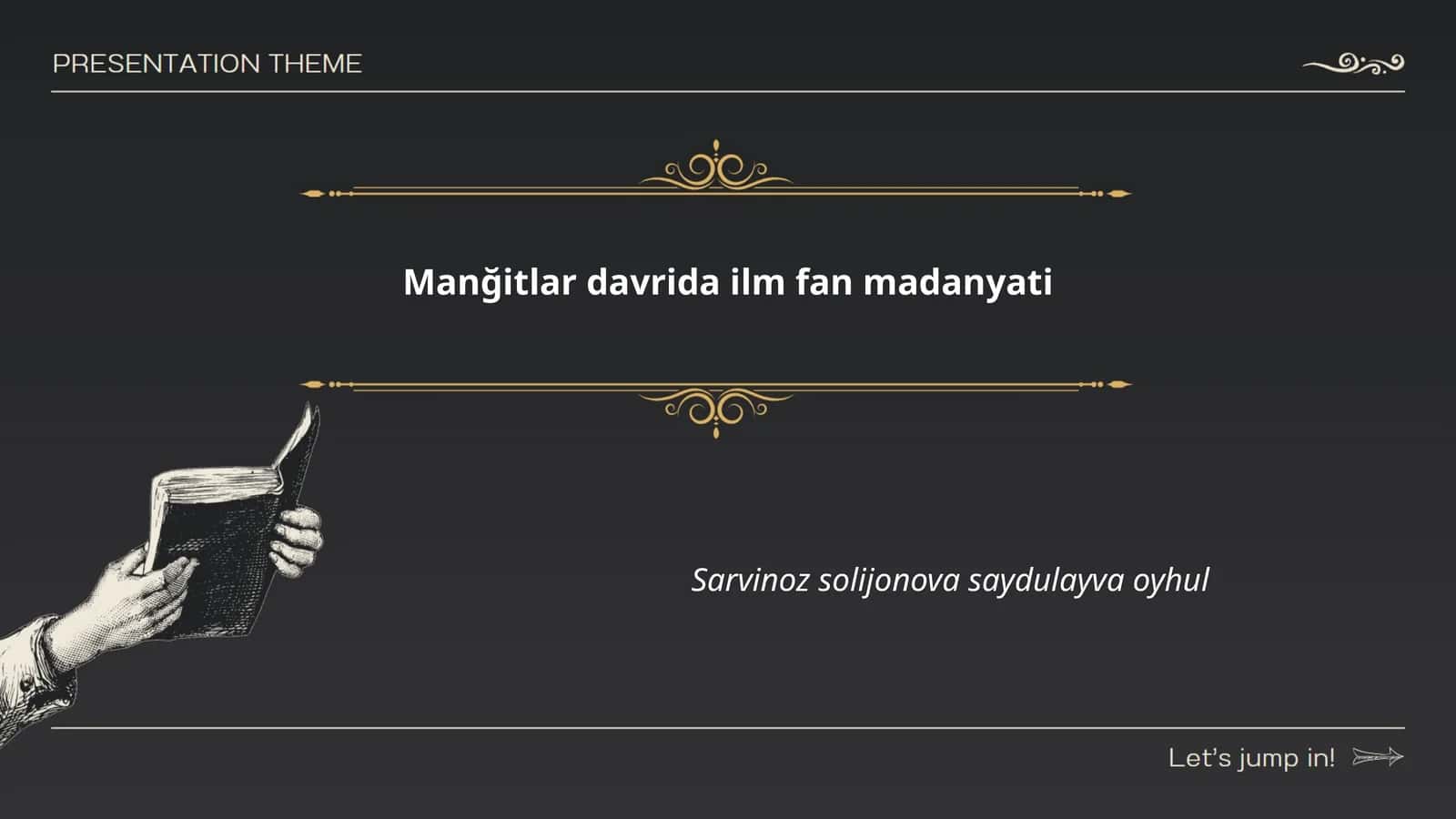 Manğitlar davrida ilm-fan madanyati 1