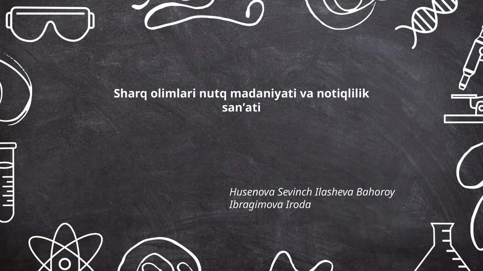 Sharq olimlari nutq madaniyati va notiqlilik sanʼati 1