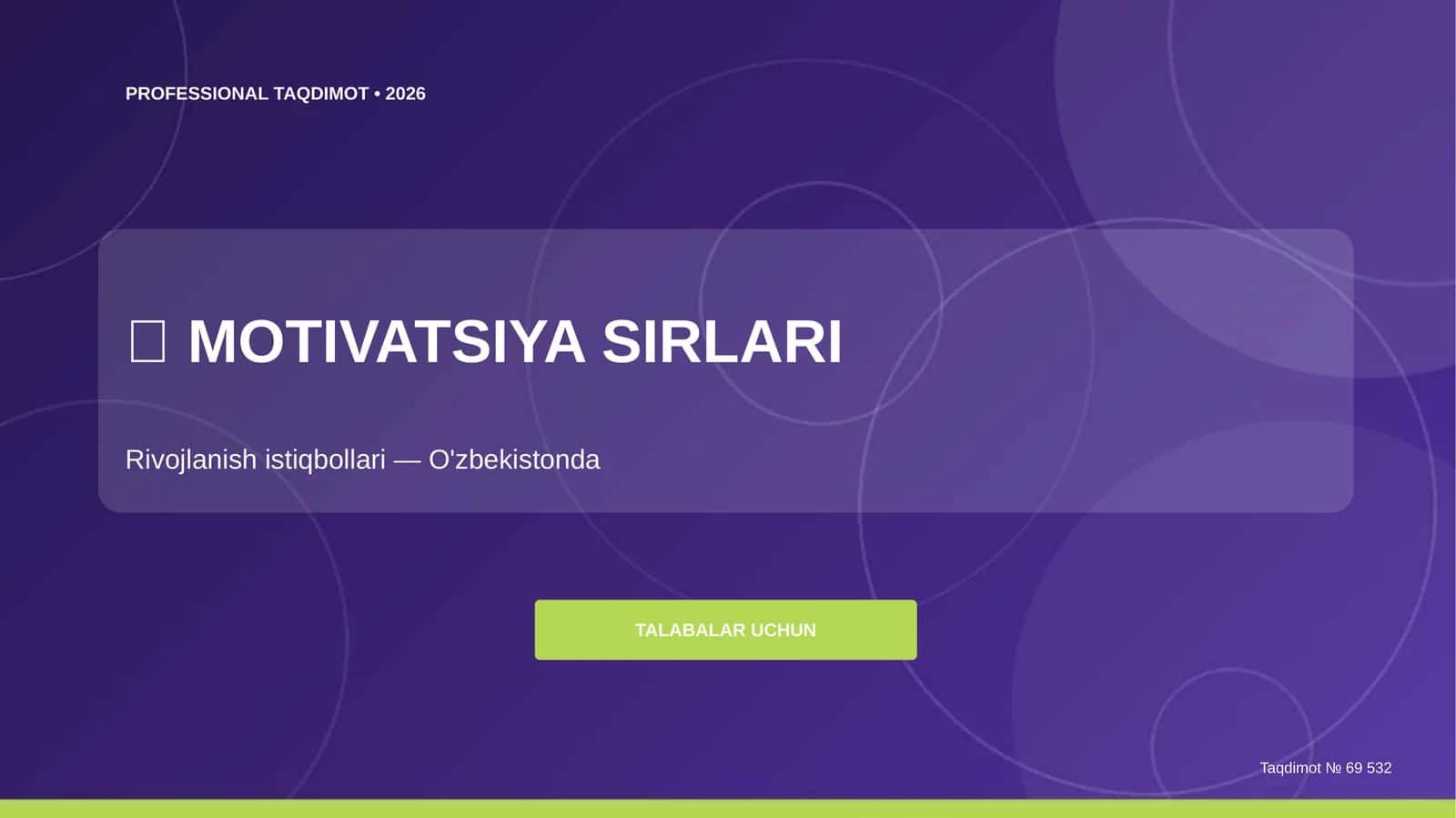 MOTIVATSIYA SIRLARI 1