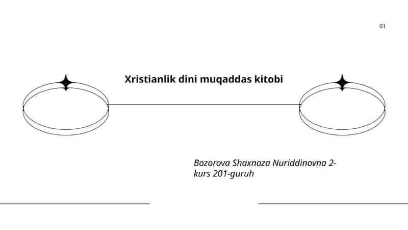 Xristianlik dini muqaddas kitobi 1