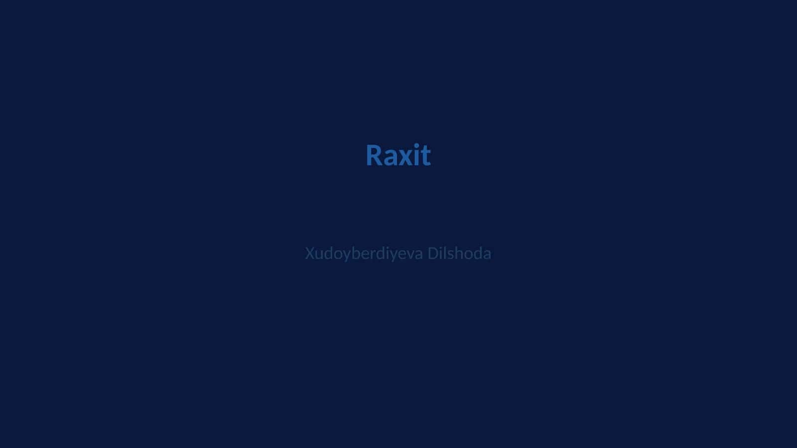 Raxit 1