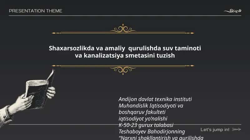 Narxni shakllantirish va qurilishda smeta ishi 1