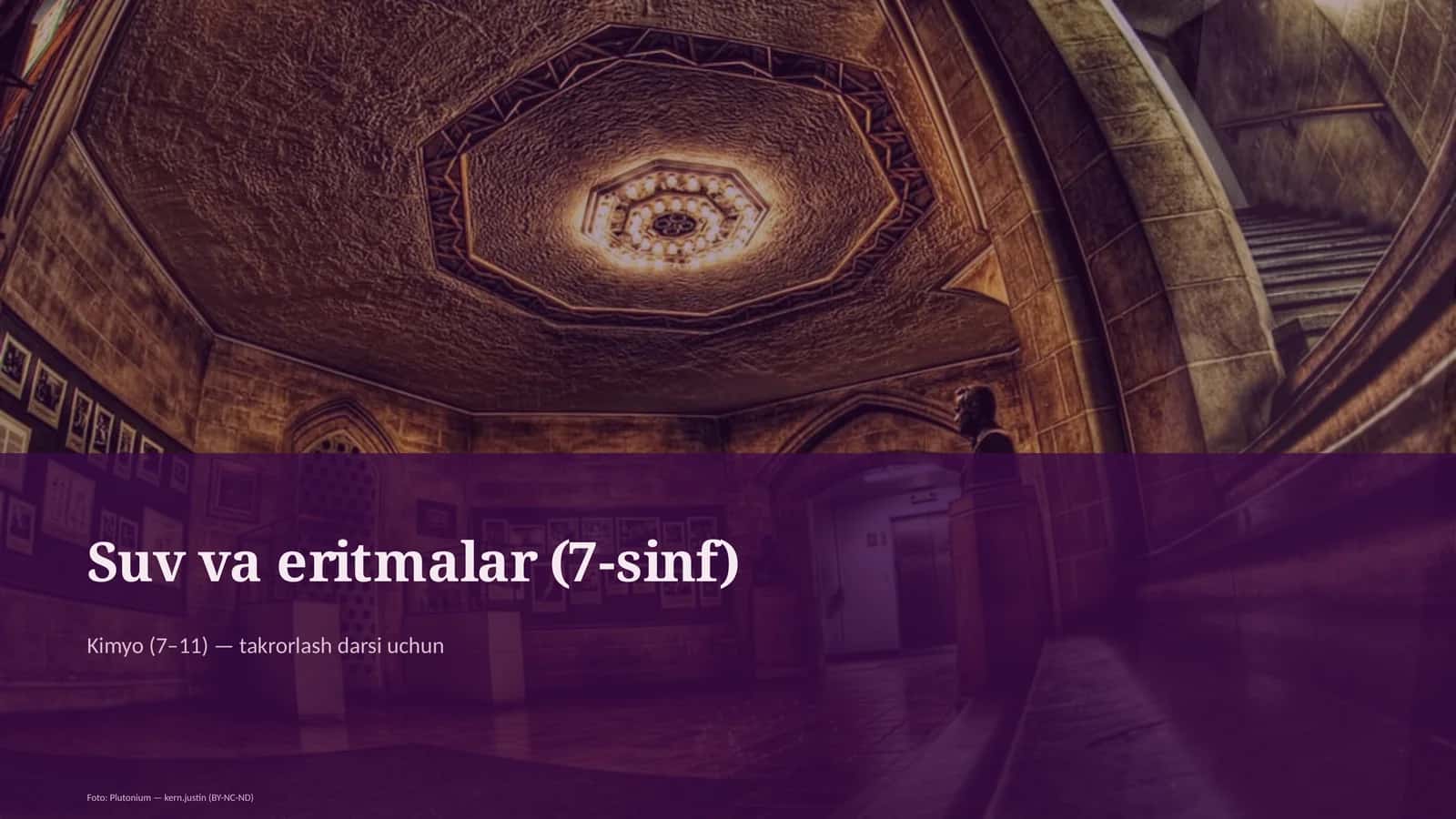 Suv va eritmalar (7-sinf) 1